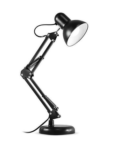 Adjustable, Flexible Metal Electric Table Lamp - Reading / Study Table Lamp, Free Table/Bed Conner Stand (Color Variation)