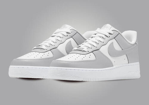 Airforce Grey White Lightweight Casual Sneaker Shoes For Men