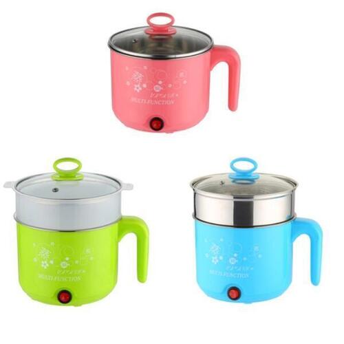 3 In 1 Multifunction Portable Electric Cooking Egg Boiler Steamer Rice Cooker MoMo Steamer Stainless Steel