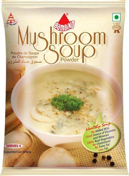 Bambino Mushroom Soup 45g Pouch
