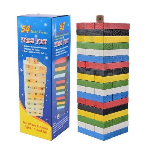 Colorful Zenga Game For Kids Play And Fun