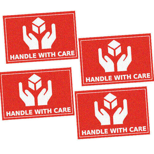 Fragile Stickers - Please Handle with Care - Packaging Material (50x50cm (2x4inch), )
