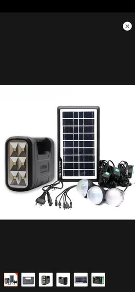 GDLITE Solar Lighting Kit Inverter Light With Solar Charging System With 3 Bulbs - Emergency Solar Light