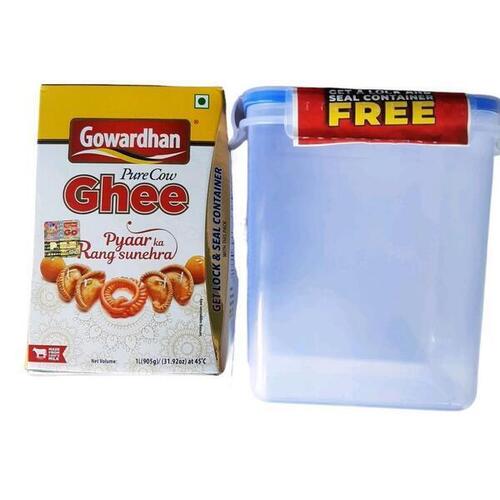 Gowardhan Pure Cow Ghee - 1Ltr With Free Jar Container