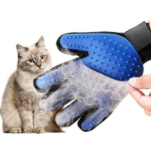 Pet Grooming Glove Cat Brush - Pet Hair Picking Gloves for Cat and Dog Grooming