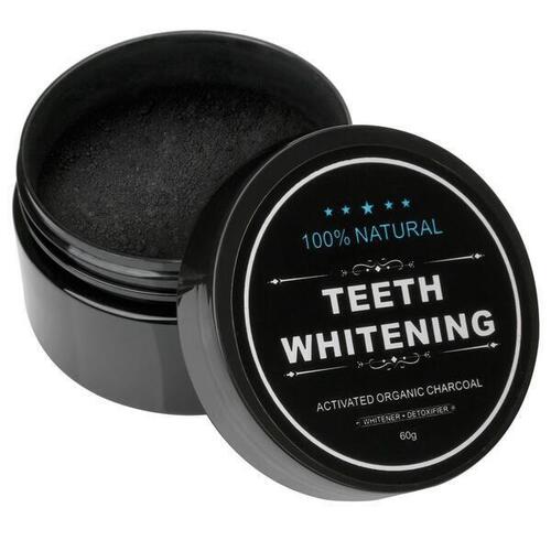 Activated Charcoal Teeth Whitening Powder For Brush Use 60 Gram Activated Powder Of Teeth Whitening Charcoal For Bright White Tooth Action Oriented Teeth Brush Powder