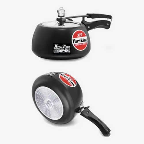 Hawkins Black Contura Pressure Cooker Induction Compatible (Cxt20) both gas + induction