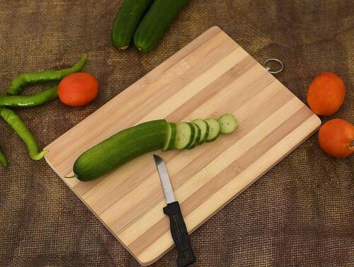 Chopping Board Natural Bamboo Chopping Board for Kitchen Non-Slip, 24*34cm | 22*32cm