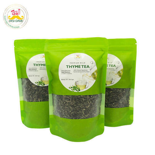 Desi Grub Premium Wild Thyme Tea 50 Gms: Himalayan Herbal Infusion