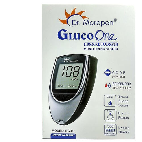 Dr. Morepen BG-03 Gluco One Glucometer (Machine only | No Strip)