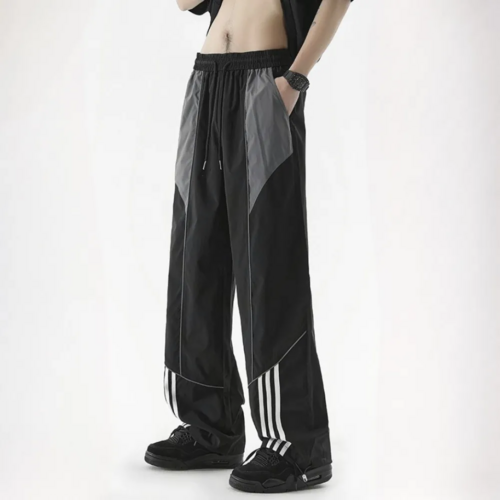 Instyle Nepal | Contrast Quick Dry Retro Lining Baggy Track Pant
