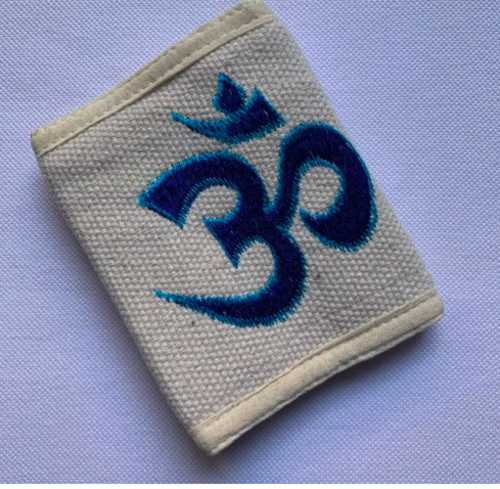 Om Sticker Printed Hemp Wallet for Men