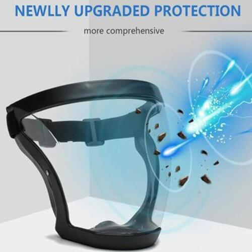 Super Protective Face Shield,Anti Fog Mask,Adult Clear Face Shield,Anti-Fog Face Shield for Grinding (Transparent black)