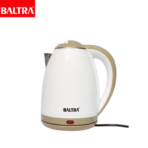 BALTRA Electric Cordless Kettle | Power | 1.8 L | 360° cordless kettle | Cool touch double layer body | Genuine SS 304 inner layer | Concealed heating element | Cool touch handle with finger protector | Boil dry protection | 1100 W