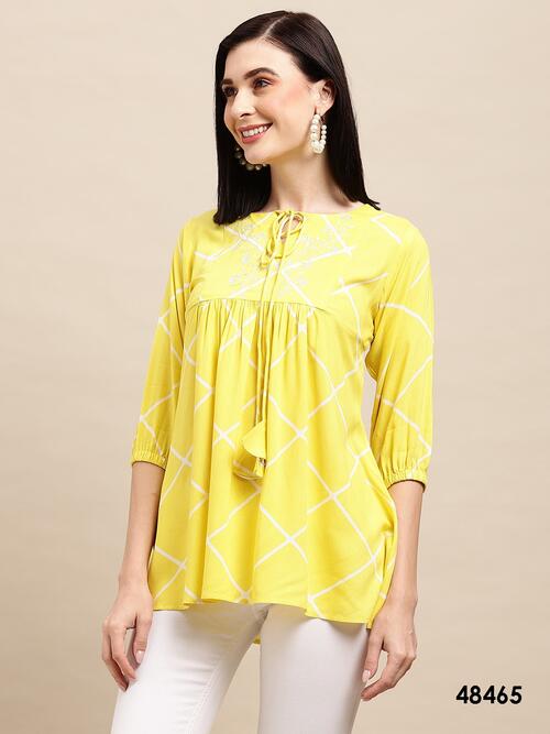 Western Short Top Collection - Lemon