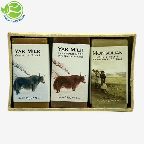 Whole Earth Herbs - Wild Ware GiftBody Soap Made With Yak Milk And Mongolian Mare's Milk Frankincense -Each
