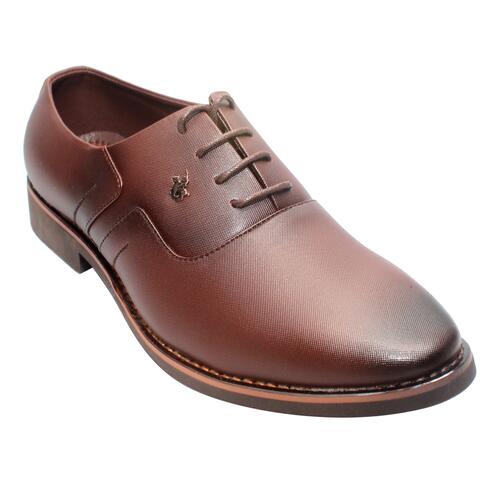 Choclate Lace Up Leather Formal Shoes For Men