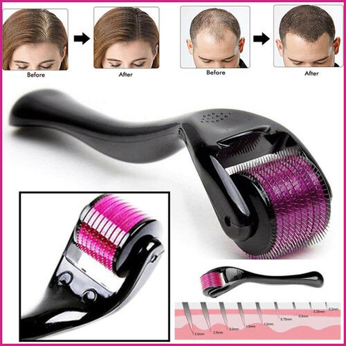 Derma Roller For Hair Beard Growth , Hair Regeneration , Skin Care Titanium Needles Therapy 540