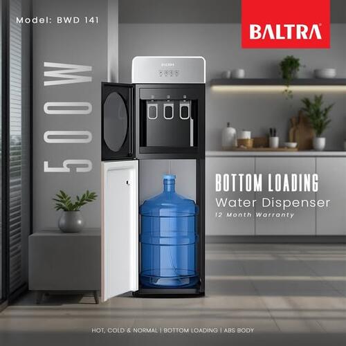 Baltra Water Dispenser I 3 Temperature Water Fountain | 3 Tap Water Fountain I Bottom Loading dis
