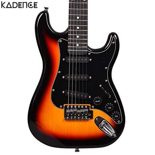 Kadence Astro Man 36 Inches Electric Guitar, 21 FRETS, S - S - S PICK UPS Sunburst