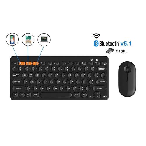 KM902 Dual Mode Bluetooth 5.0 And 2.4g Wireless Keyboard Mouse Set