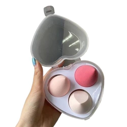 Love Makeup Sponge Set - Beauty Blender with heart Shape Box