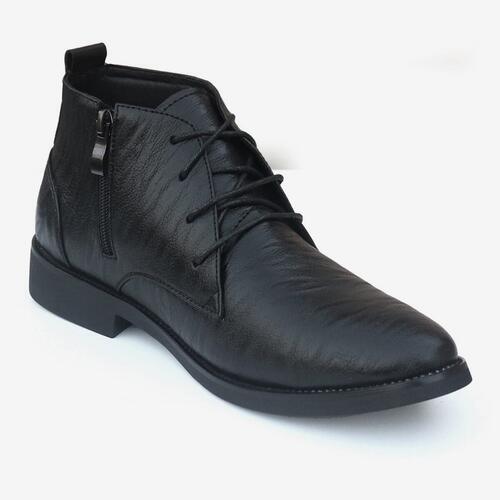 Premium Black Chain Chelsea Boot For Men Wrinkle Free Ankle Boot