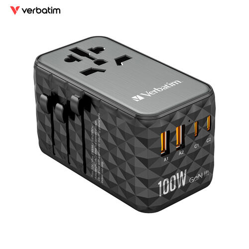 Verbatim Universal Travel Adaptor GaN III
