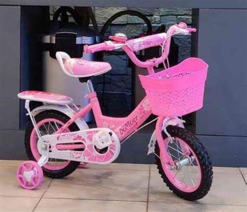 12 Inch Kids Cycle For 2-7 Years Baby Girl With beautiful color,side wheel with light front basket,cushioned sheet and spoke wheel