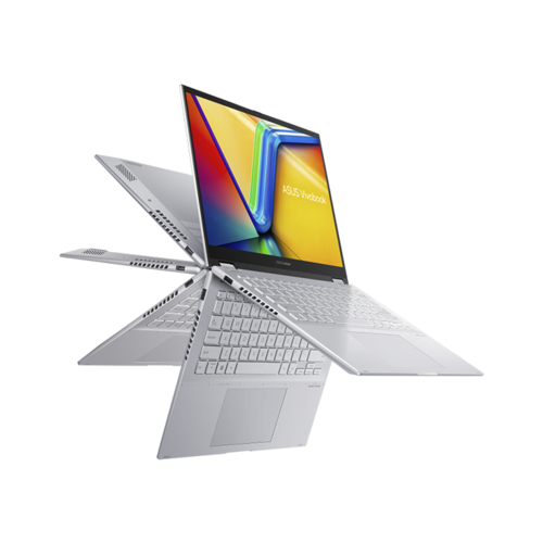 ASUS Vivobook Flip S14 TP3402VA -13TH GEN | i5 13500H | 8 GB RAM | 512 GB NVMe SSD | 14 WUXGA IPS TOUCH 360 | BACKLIT KB | Genuine Win 11 | Silver Color | Backpack | 2 Year Int'l Warranty | 1 Year Perfect Warranty - Nagmani International