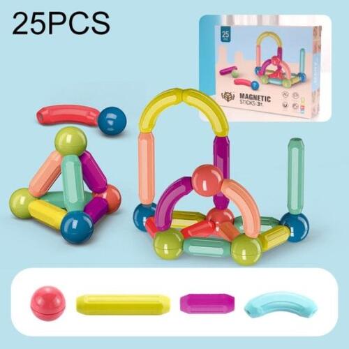 Magnetic Sticks Building Blocks for Kids Toys for Girls | Magnetic Toys for Boys Age 1+ Year Old with Magnet Balls (Magnetic Sticks