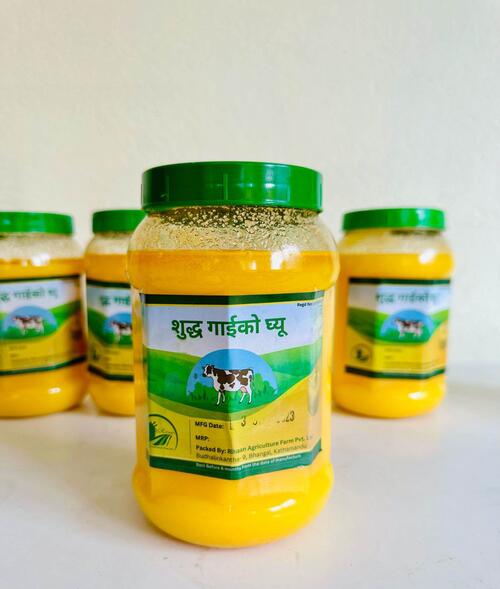 Natural And Pure Cow Ghee 100% 1 Ltr Bottle Kitchen Cooking Spices Ghee