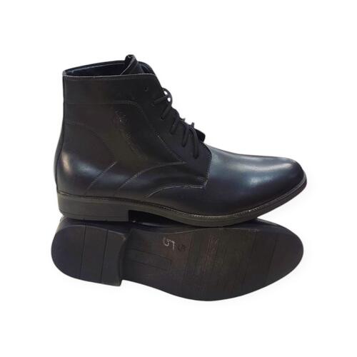 New Black Brogue Derby Casual Leather Half Boots For Men (Tp-12)