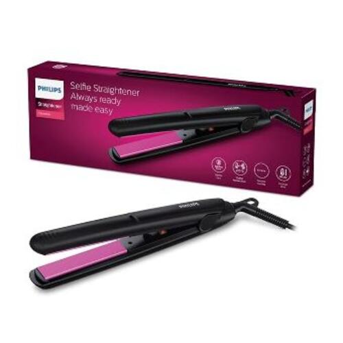 Philips Selfie Hair Straightener HP8302/06I Minimized Heat Damage with SilkPro Care I Ceramic Coated Plates I No.1 Preferred Hair Styling Appliance Brand