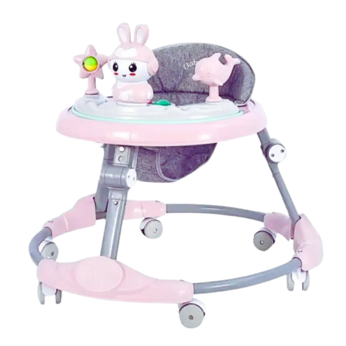Sit-to-Stand Learning Baby Walker with Music and Sturdy Push Handle – Baby's First Steps Support